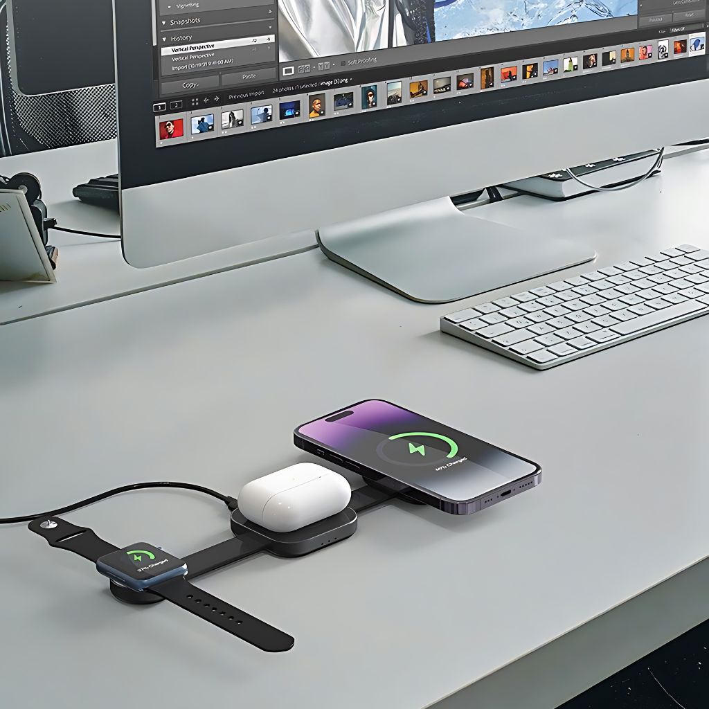 3 in 1 Foldable Charger for Apple