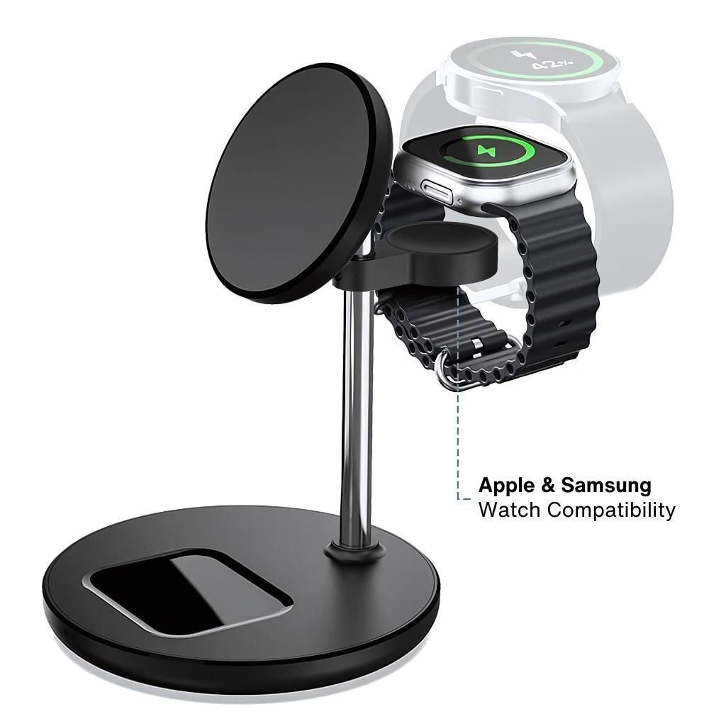 3 in 1 Magnetic Wireless Charger for Apple iPhone Pro Max, Apple Watch Ultra, and Apple AirPods Pro from Evolved Chargers