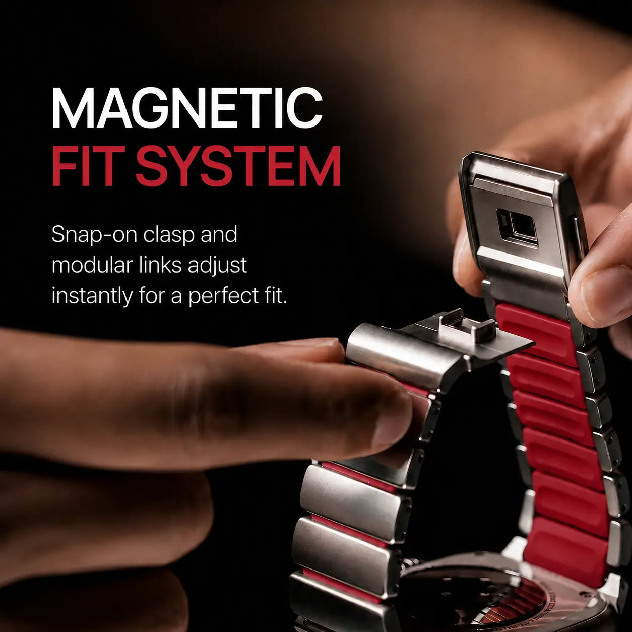 apple watch ultra replacement strap cherry #color_Titanium Cherry