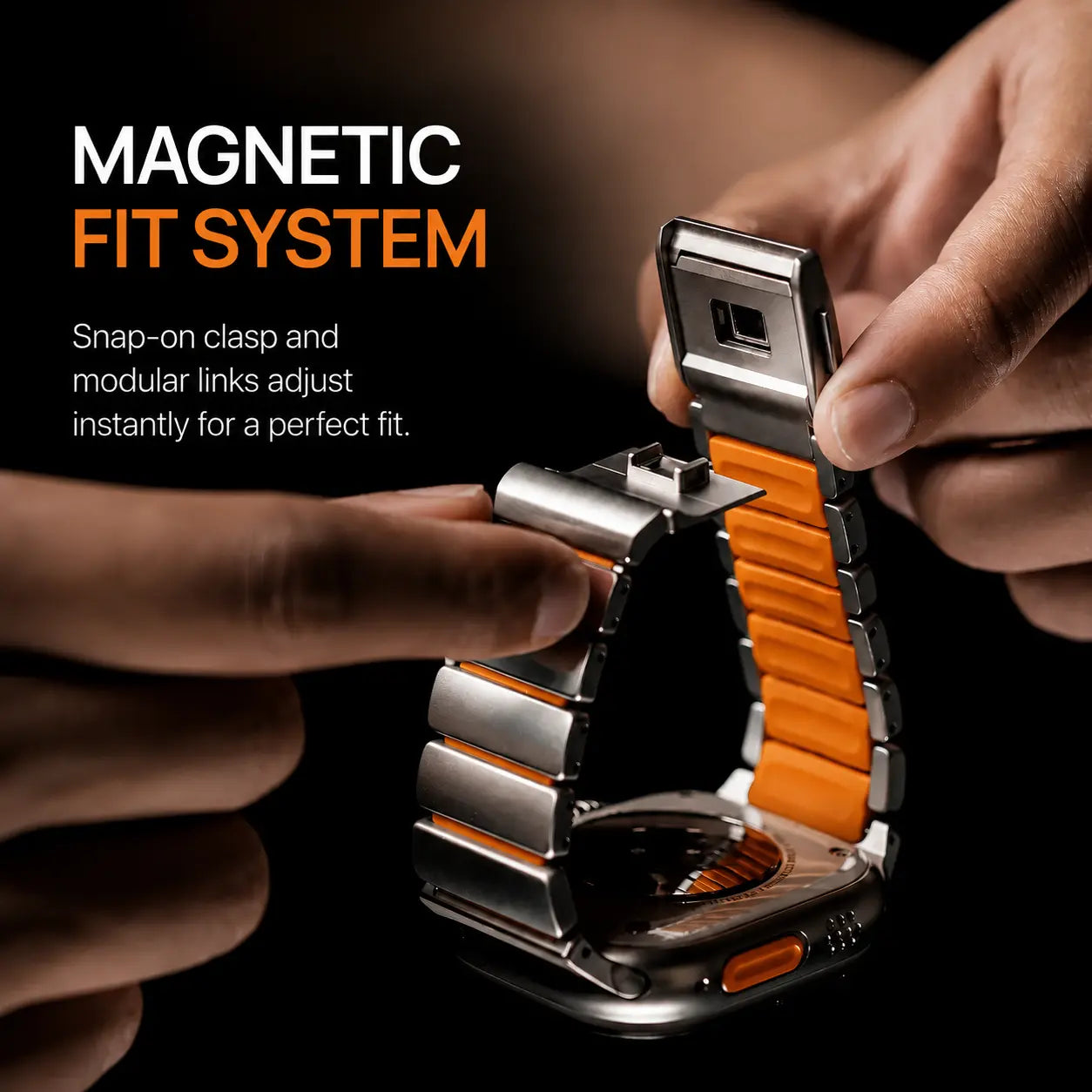 apple watch ultra active strap titanium orange #color_Titanium Cosmic Orange
