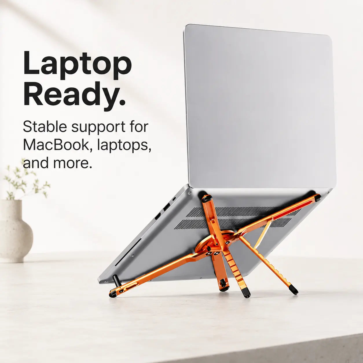 Magnetic iPhone desk stand for hands-free calls, browsing and viewing