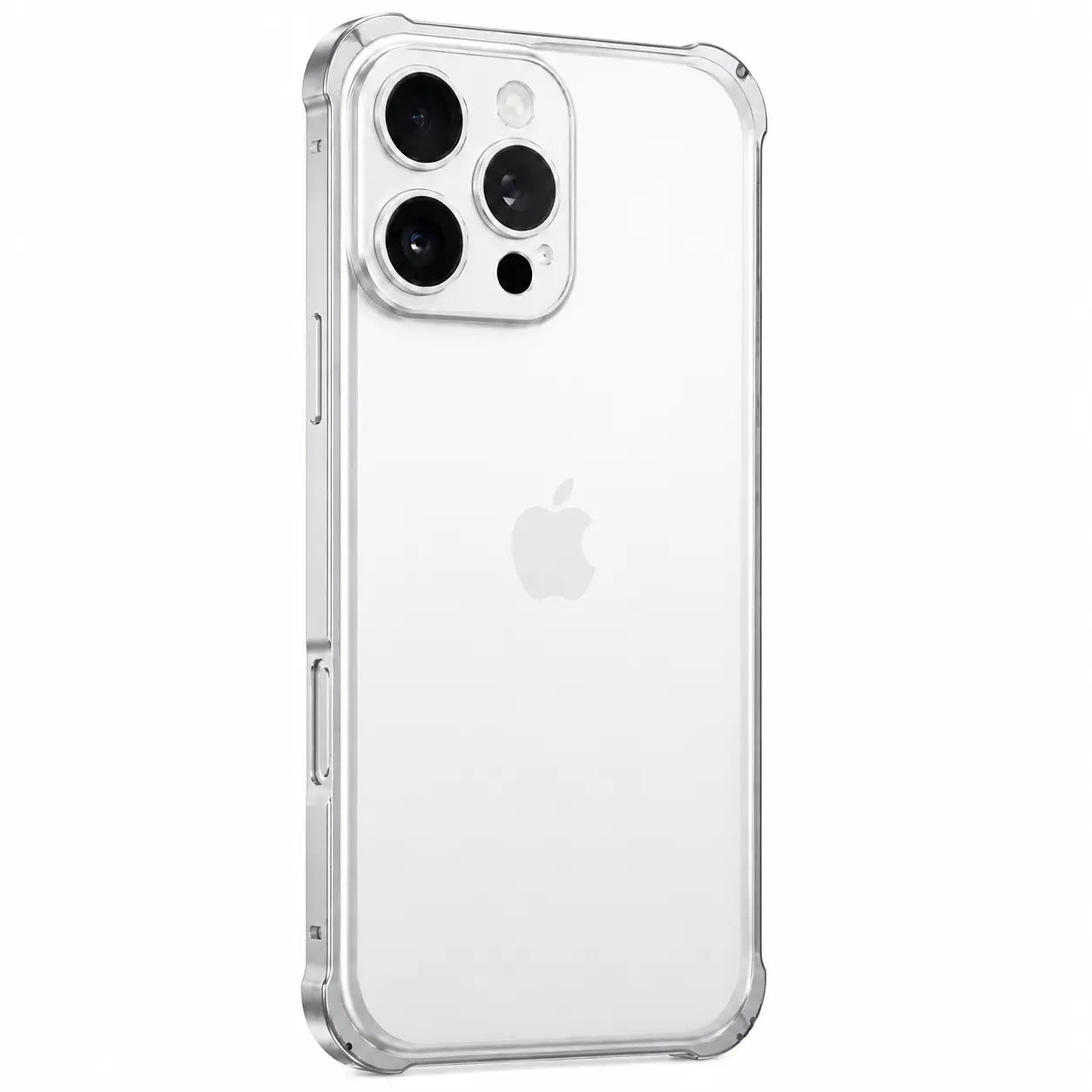 Aluminum phone bumper frame with a camera guard #color_Titanium Silver